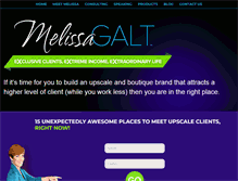 Tablet Screenshot of melissagalt.com